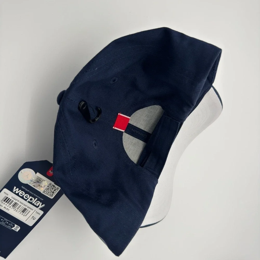Paris Saint-Germain PSG Official Adjustable Strapback Hat Cap Navy Soccer NWT